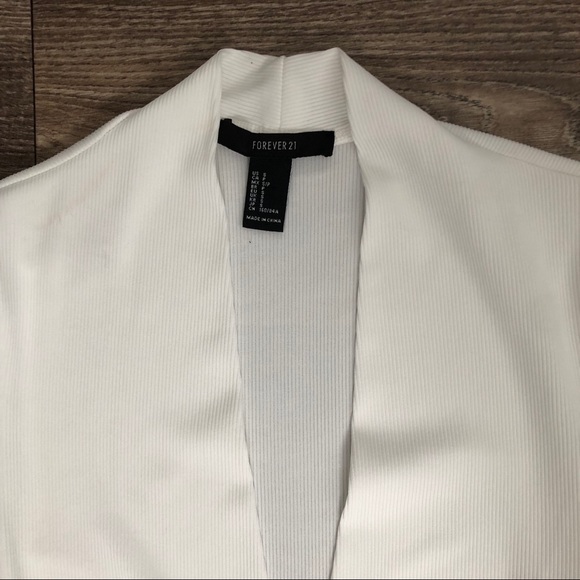 White Plunge Body Suit - Picture 3 of 5